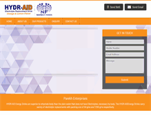 Tablet Screenshot of hydr-aid.com